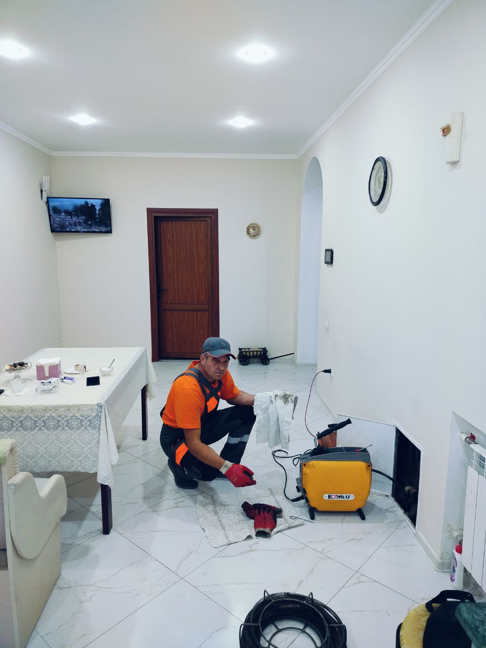 Прочистка в квартире